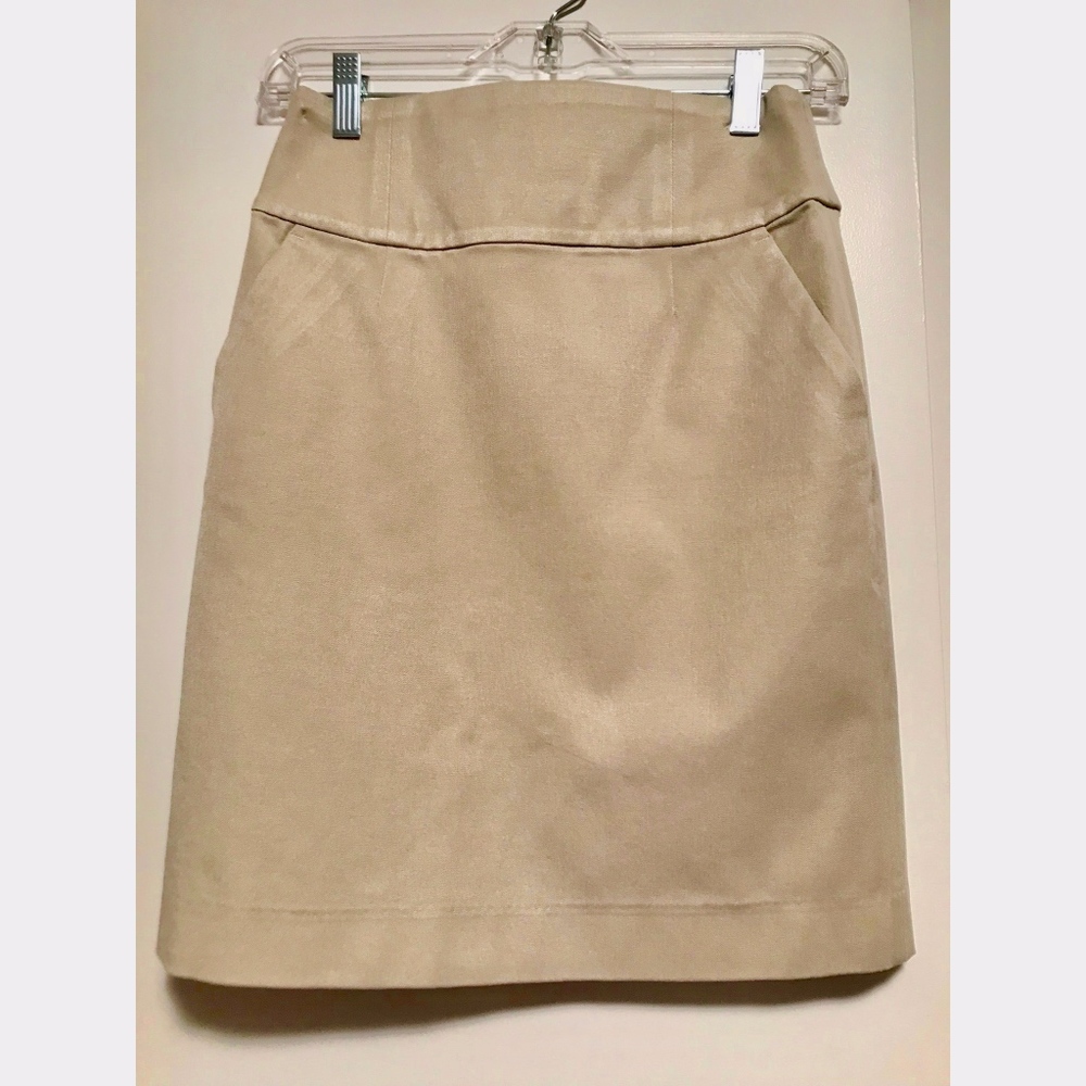 Banana Republic Stretch Khaki Short Skirt